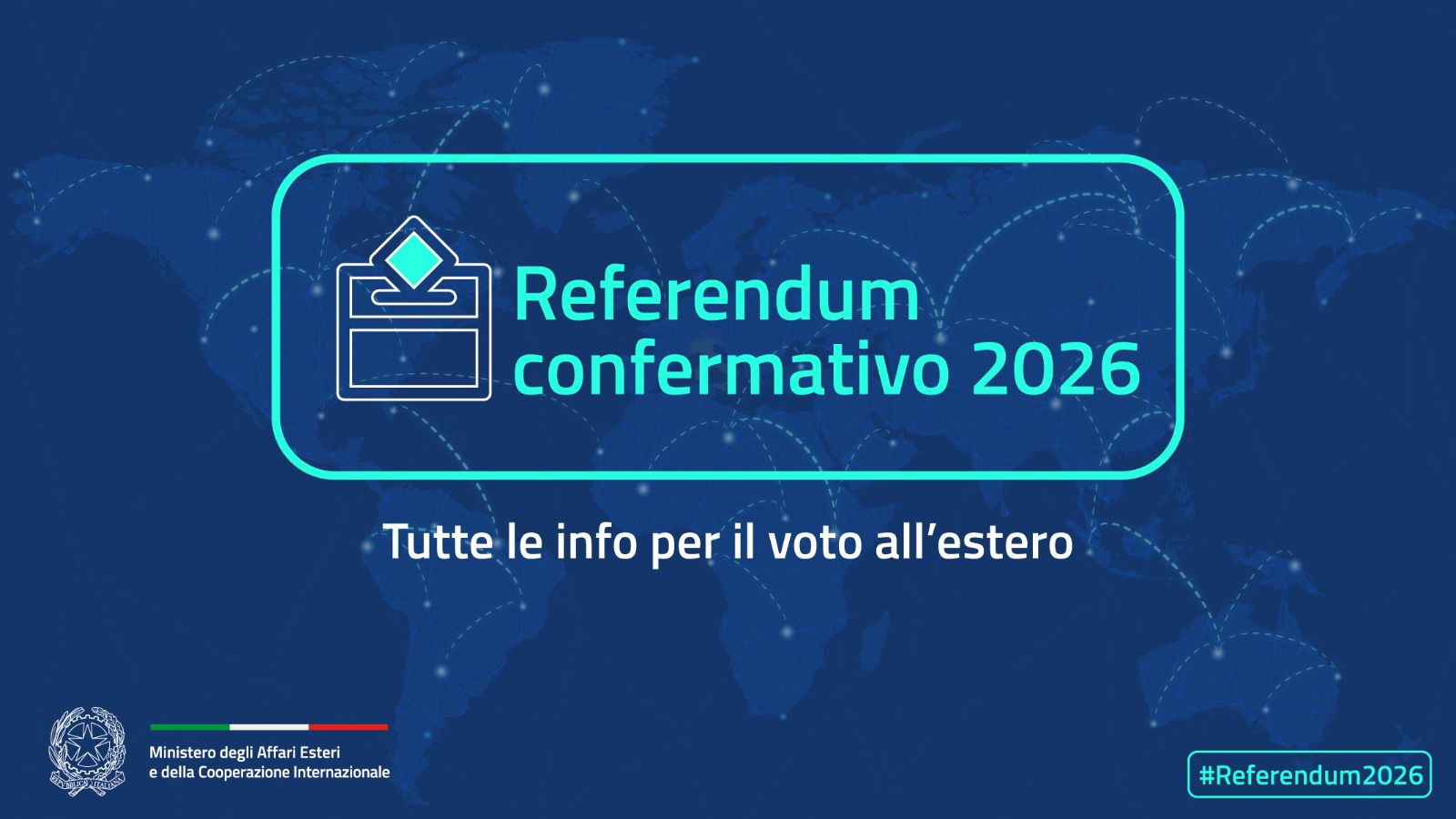 Referendum Costituzionale confermativo 22 e 23 marzo: tutte le info per il voto all'estero